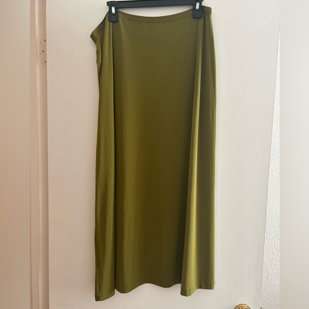 Vince Olive Maxi Skirt
